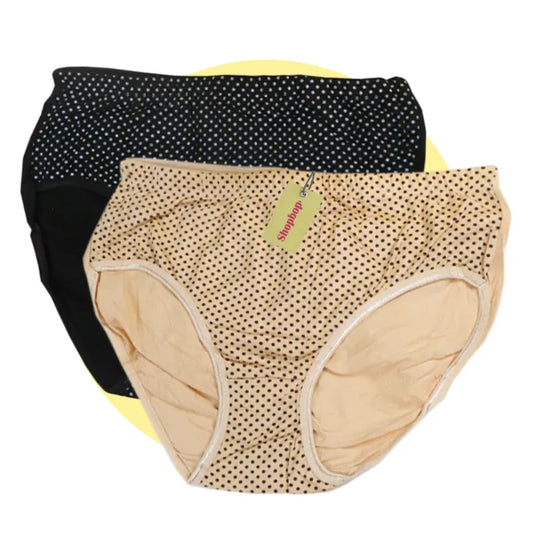 SHOPBOP Pack of 2 Cotton Panties for Women & Girls Soft and Comfortable Underwear