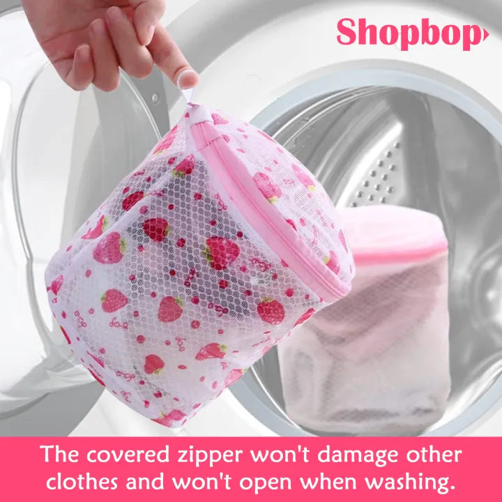 SHOPBOP Laundry Wash Bags Clothes Organizer Foldable for Undergarments Bra Socks Underwear Washing Machine Clothes Protection Multi-purpose Zippered for Blouse, Hosiery, Stocking, Lingerie