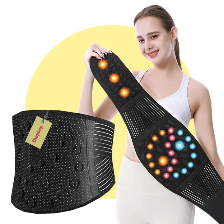 SHOPBOP Back Support Belly Belt with Magnetic Back Brace Lower Waist Pain Relief, Self-Heating Posture Corset, Tummy Control Shapewear for Men & Women