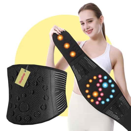 SHOPBOP Back Support Belly Belt with Magnetic Back Brace Lower Waist Pain Relief, Self-Heating Posture Corset, Tummy Control Shapewear for Men & Women