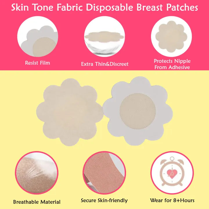 SHOPBOP 5M Boob Tape for Breast Lift – Body Tape for Push-Up & Shaping | Includes Nipple Covers | Waterproof & Sweat-Proof | Ideal for Backless & Strapless Looks