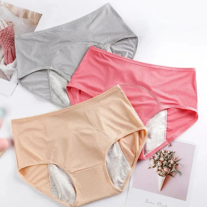 SHOPBOP Women’s Leak Proof Period Panties Cotton Waterproof Menstrual Underwear Briefs Multicolor