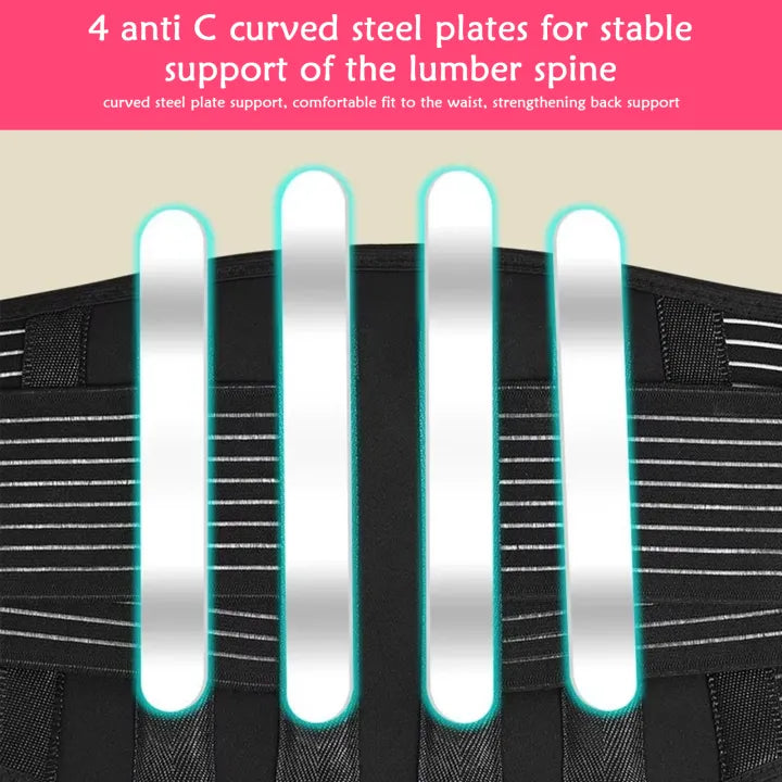 SHOPBOP Back Support Belly Belt with Magnetic Back Brace Lower Waist Pain Relief, Self-Heating Posture Corset, Tummy Control Shapewear for Men & Women