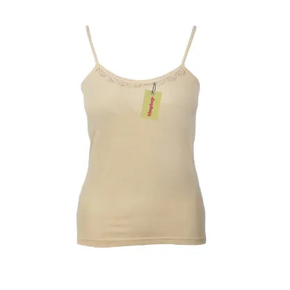 SHOPBOP Camisole for Girls & Women Cotton Tank Top, Thin Straps, Soft & Comfortable Shameez Style Top
