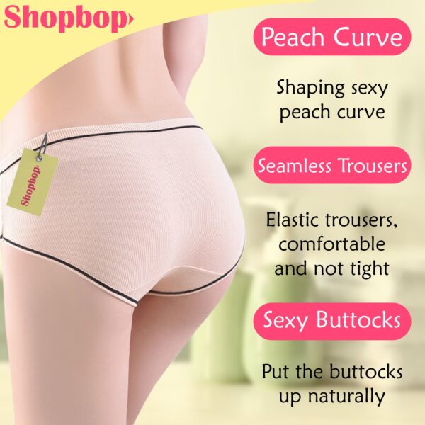 Pack of 3 Panites for Women Comfortable Panty for Girls Multicolor Underwears in Cotton - Image 4