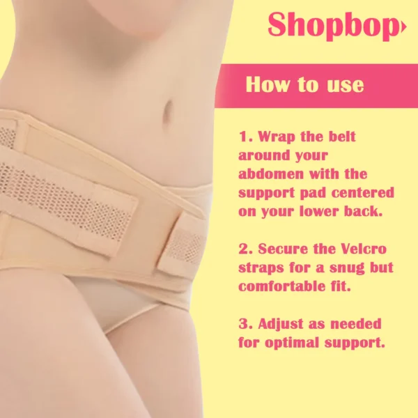 Postpartum Belly Belt Adjustable Pelvic Correction Belt Pregnancy Support Belly Wrap Maternity belt for Recovery - Image 6