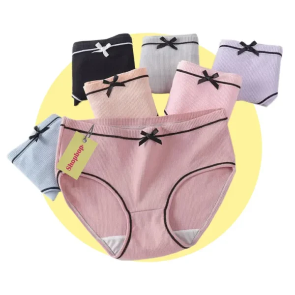 Pack of 3 Panites for Women Comfortable Panty for Girls Multicolor Underwears in Cotton